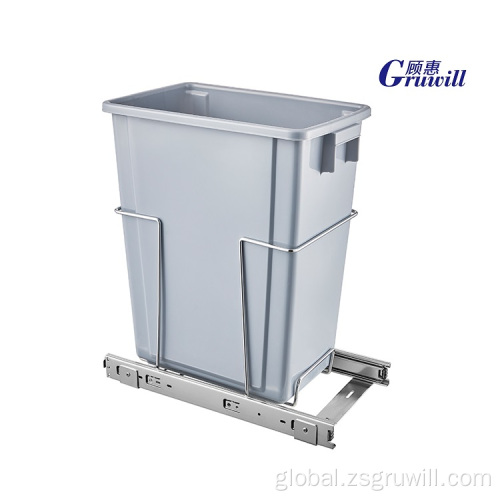 Kitchen Rack Storage kitchen built-in trash bin single cabinet waste bin Supplier